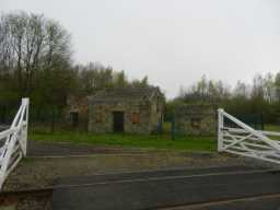 Oblique view of front and left side of Black Boy Stables & Outbuildings, Shildon April 2016